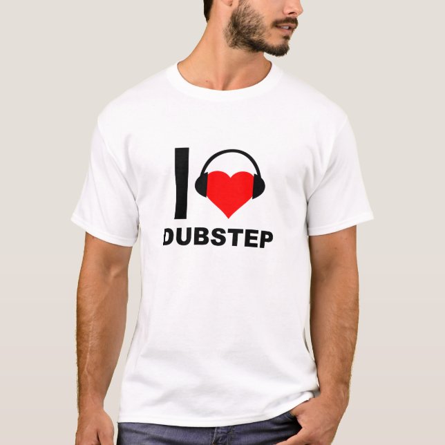 I Heart Dubstep Funny T-shirt (Front)