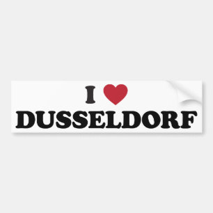 I Heart Dusseldorf Germany Bumper Sticker