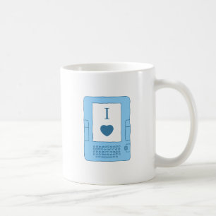 i heart ebooks (blue) coffee mug