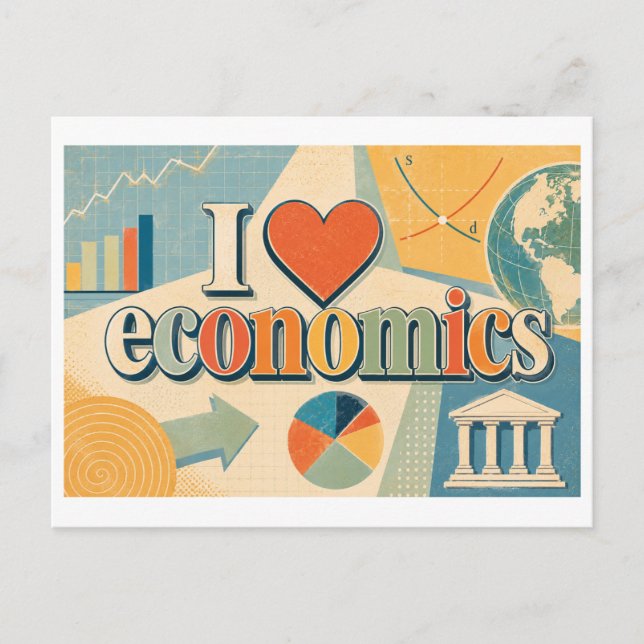 "I [Heart] Economics" Postcard (Front)