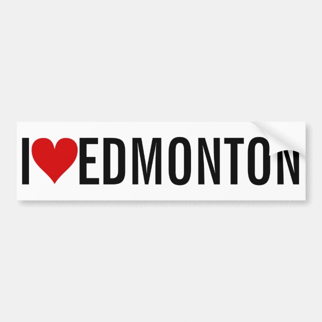 I [Heart] Edmonton Bumper Sticker (Front)