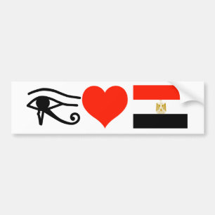 I Heart Egypt Bumper Sticker