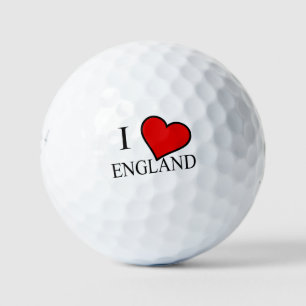 I Heart England bk be6 gbt Golf Balls