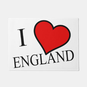 I Heart England bk dmcn Doormat