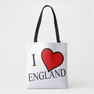 I Heart England bk stcn Tote Bag