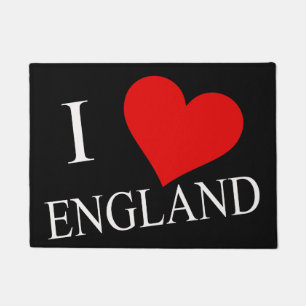 I Heart England white dmcn Doormat