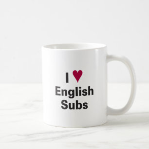 I Heart English Subs Mug