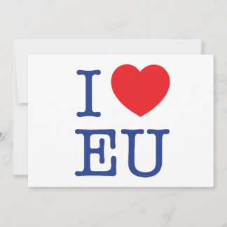 I Heart EU Postage Envelope