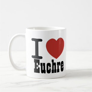 I Heart Euchre Coffee Mug