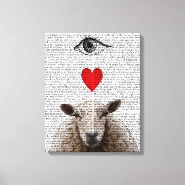 I Heart Ewe Canvas Print (Front)