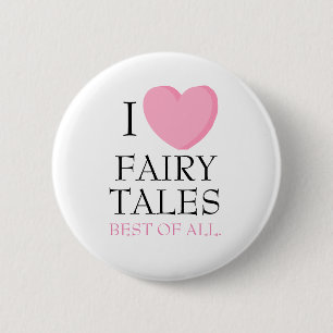 I Heart Fairy Tales Button