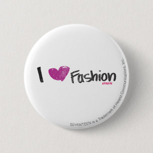 I Heart Fashion Aqua 6 Cm Round Badge