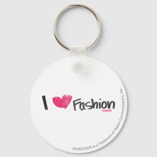 I Heart Fashion Magenta Key Ring