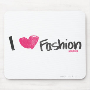 I Heart Fashion Magenta Mouse Mat