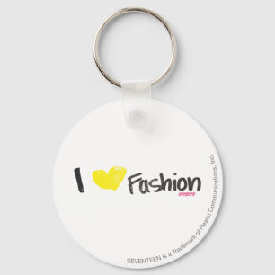 I Heart Fashion Pink Key Ring