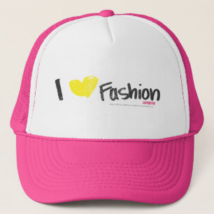 I Heart Fashion Pink Trucker Hat