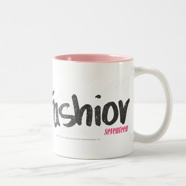 I Heart Fashion Pink Two-Tone Coffee Mug (Right)
