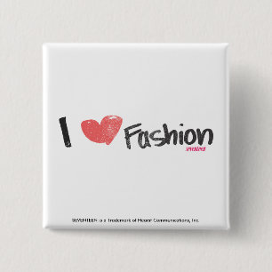 I Heart Fashion Purple 15 Cm Square Badge