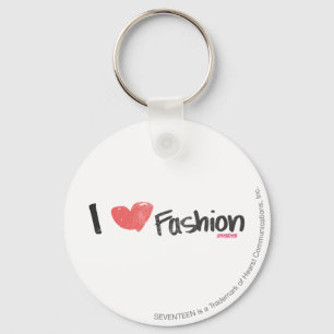 I Heart Fashion Purple Key Ring