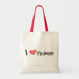 I Heart Fashion Purple Tote Bag
