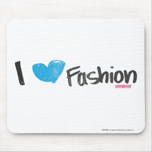 I Heart Fashion Yellow Mouse Mat