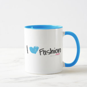 I Heart Fashion Yellow Mug