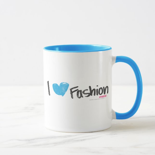 I Heart Fashion Yellow Mug (Right)