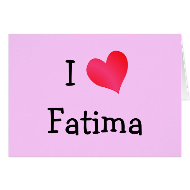 I Heart Fatima (Front Horizontal)