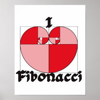 I heart Fibonacci Poster
