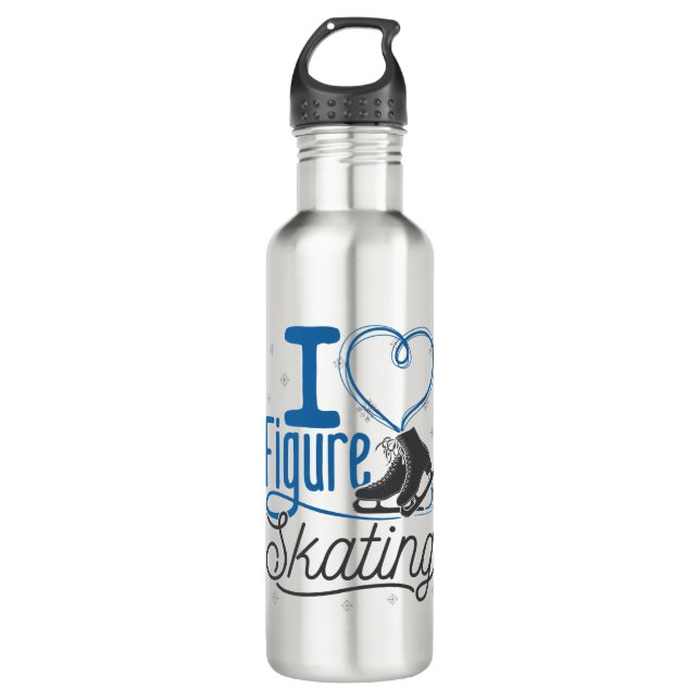 I Heart Figure Skating 710 Ml Water Bottle (Front)
