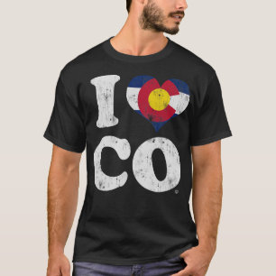 I Heart Flag Of Colorado T-Shirt