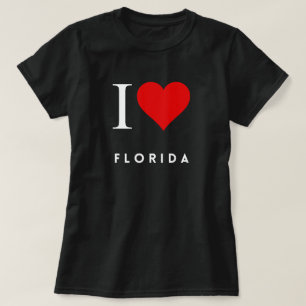I Heart Florida blk Womens T-Shirt