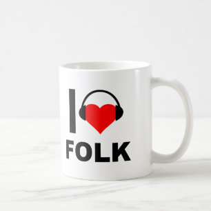 I Heart Folk Funny Mug