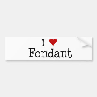 I Heart Fondant Bumper Sticker