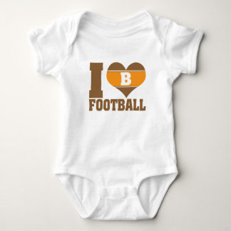 I heart football infant creeper