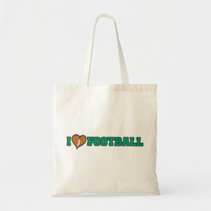 I heart Football love Tote Bag