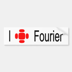 I heart Fourier Bumper Sticker