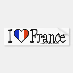 I HEART FRANCE BUMPER STICKER