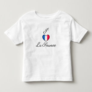 "I heart France" French Pride "J'adore La France" Toddler T-Shirt