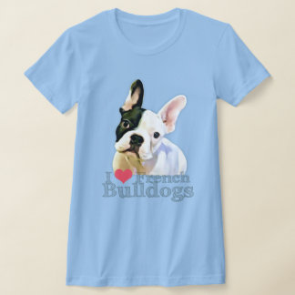 I Heart French Bulldogs T-shirt 