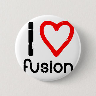 I Heart Fusion 6 Cm Round Badge
