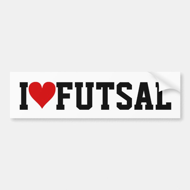 I [Heart] Futsal Bumper Sticker (Front)