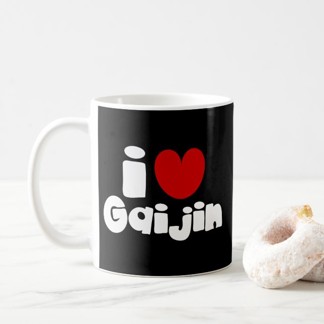 i heart Gaijin Coffee Mug (With Donut)