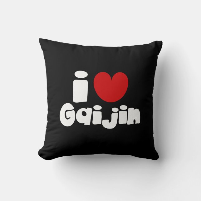 i heart Gaijin Cushion (Front)