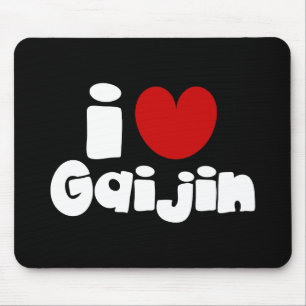 i heart Gaijin Mouse Mat