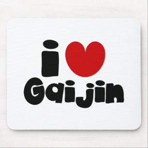 i heart Gaijin Mouse Mat