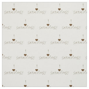 I "heart" Genealogy Fabric