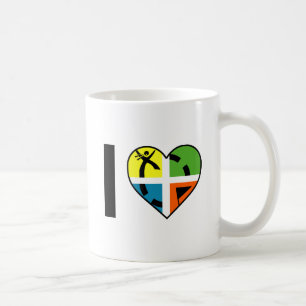 I Heart Geocaching Funny Mug