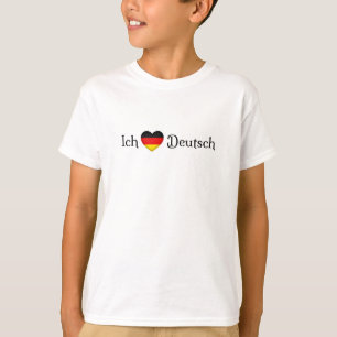 "I Heart German" Favourite Language School Subject T-Shirt