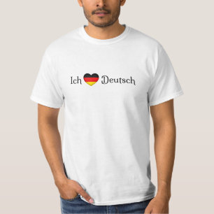 "I Heart German" Favourite Language School Subject T-Shirt